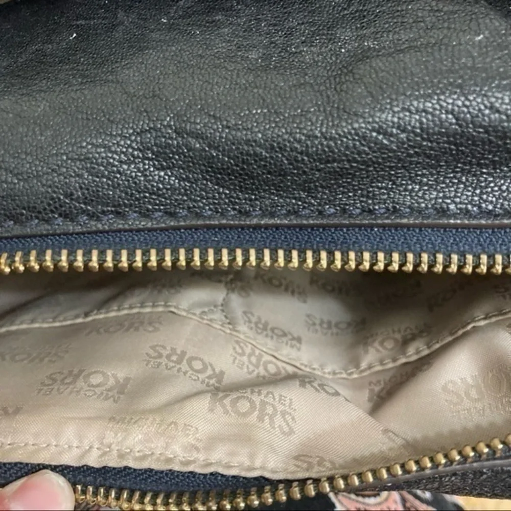 Michael Kors two way leather satchel bag